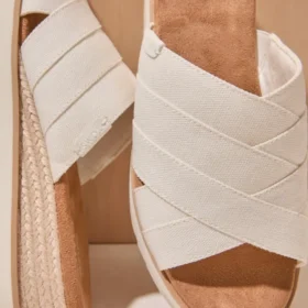 Women Diana Crossover Mule Wedge Sandal