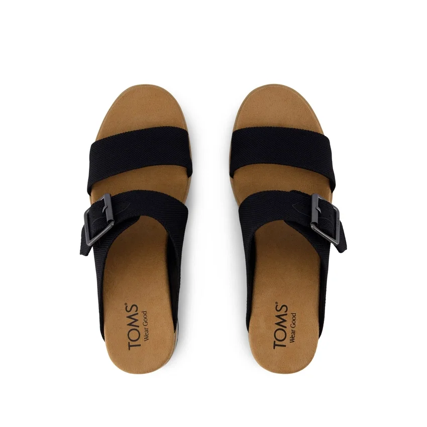Women Diana Mule Buckle Wedge Sandal Women Diana Mule Buckle Wedge Sandal