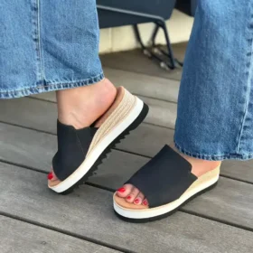 Women Diana Mule Wedge Sandal