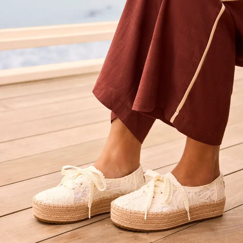 Women Valencia Lace-Up Platform Espadrille Women Valencia Lace-Up Platform Espadrille