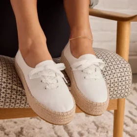 Women Valencia Lace-Up Platform Espadrille